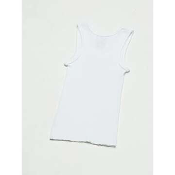 Fruit Of The Loom Boys Eversoft Cotton Undershirts, T Shirts & Tank Tops Underwear, Tank - Toddler - 10 Pack - White, 4-5T US