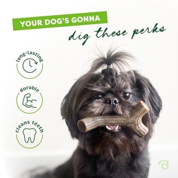 Benebone Bacon Stick Durable Dog Chew Toy for Aggressive Chewers