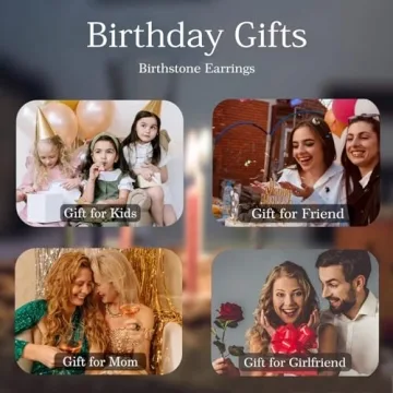 SMILEST Heart Birthstone Stud Earrings for Women Mom, 925 Sterling Silver Pink Earrings Heart Pink Corundum October Birthstone Stud Earrings Earrings for Her Wife Mom Friend Birthday Gifts