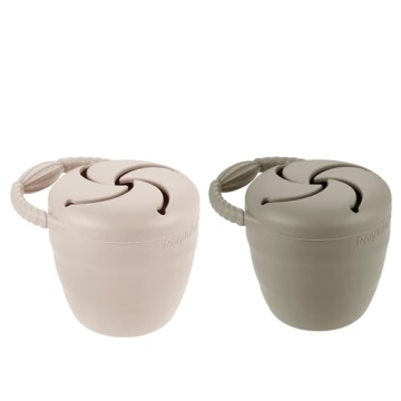 PandaEar Collapsible Toddler Snack Cups for Safe Snacking