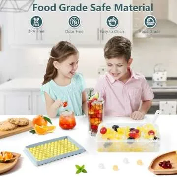 WIBIMEN Mini Ice Cube Trays for Easy Nugget Ice Making