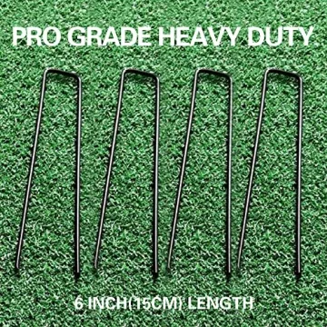 Bakulyor 100pcs Black Landscape Staples for Gardening