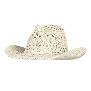GEMVIE Summer Cowboy Cowgirl Straw Hat - Stylish Sun Protection
