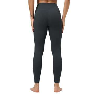 Dragon Fit Compression Yoga Pants with Inner Pockets in High Waist Athletic Pants Tummy Control Stre...