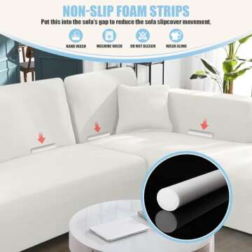 Stretchy L Shape Sofa Covers for Pets and Kids