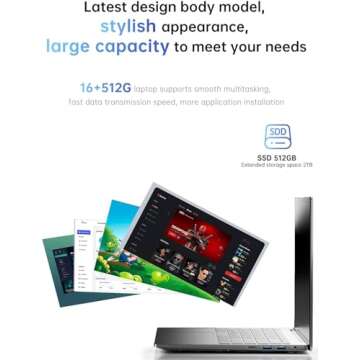 MALLRACE 2025 Laptop with Intel N150 Processor and Full HD