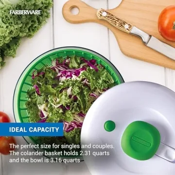 Farberware 3.16 Quart Small Salad Spinner with Bowl