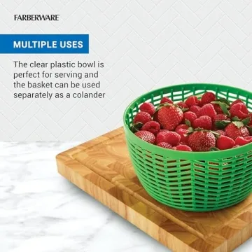 Farberware 3.16 Quart Small Salad Spinner with Bowl