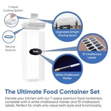 Chef's Path Food Storage Container Set - Smart Kitchen Organization Solutions