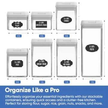 Chef's Path Storage Containers - Perfect for Pantry Organization