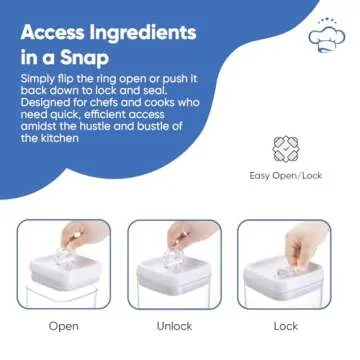 Chef's Path Storage Containers - Perfect for Pantry Organization