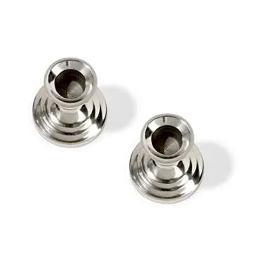 Elegant Silver Taper Candle Holders Set of 2 for Home Decor