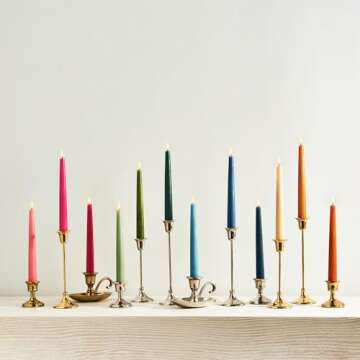 Silver Taper Candle Holders Set of 2, 3 Inch Candlestick Holders, Solid Metal Candle Stick Candle Holder, Traditional Short Candle Holders for Table Centerpiece Decorations Vintage Decor