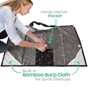 San Francisco Baby Nursing Cover, Breathable 360° Nursing Cover Up, Privacy Breastfeeding Blanket -...