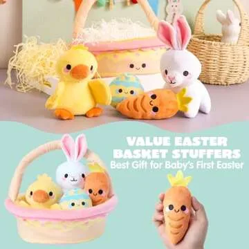 JOYIN Easter Basket Plush Playset – Perfect for Kids!