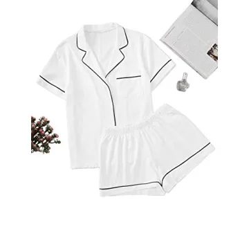 Floerns Short Sleeve Pajama Set for Dreamy Comfort