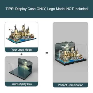 NAOCARD Acrylic Display Case for Lego Harry Potter Hogwarts Castle and Grounds 76419 Building Set, Dustproof Display Box for Harry Potter Playset, Perfect Display Model (Box Only ,Model NOT Included)…