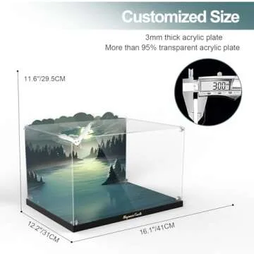 NAOCARD Acrylic Display Case for Lego Harry Potter Hogwarts Castle and Grounds 76419 Building Set, Dustproof Display Box for Harry Potter Playset, Perfect Display Model (Box Only ,Model NOT Included)…