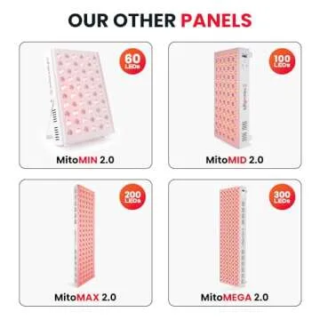 Mito Red Light - Mito Mobile Red Light Panel - Red Light Therapy for Face and Neck – Portable Red Light Therapy Panel - Red Light & Near Infrared Red Light Therapy - At-Home Red Light Therapy for Body