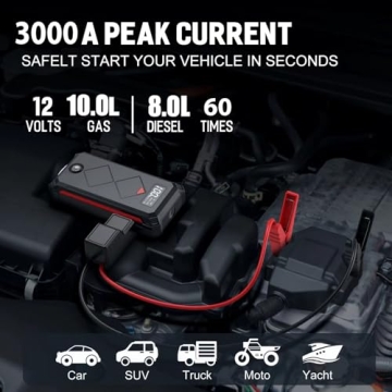 Acmount P100 Jump Starter - 3000A Peak Portable Battery