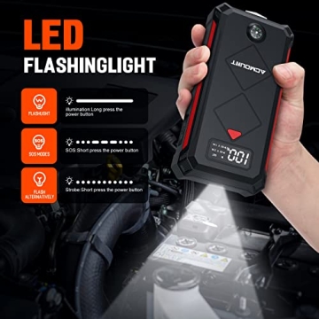 Acmount P100 Jump Starter - 3000A Peak Portable Battery