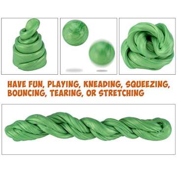 Inner-Active Play Putty Therapy Putty for Kids with Charms Green as Grass Theraputty Medium Resistance, Increase fine Motor Skills and Finger Strength, Occupational Therapy Toys