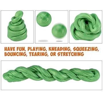 Inner-Active Play Putty Therapy Putty for Kids with Charms Green as Grass Theraputty Medium Resistance, Increase fine Motor Skills and Finger Strength, Occupational Therapy Toys