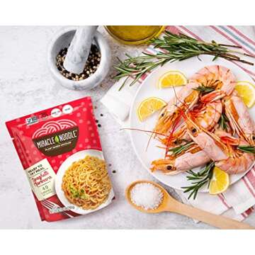 Miracle Noodle Spaghetti Marinara Konjac Shirataki Noodles - Ready To Eat, Keto, Paleo, Vegan, Gluten & Soy Free, Low in Carbs & Calories, 10 Oz, 6-Pack