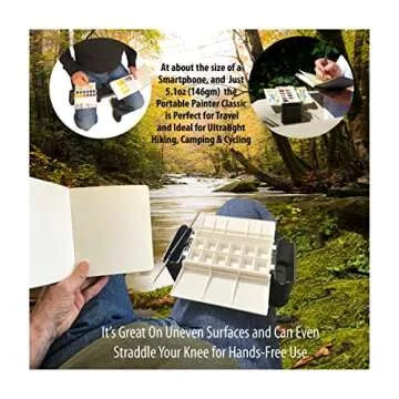 Watercolor Palette by Portable Painter - Ultralight - Travel - Pocket Size - Professional Quality