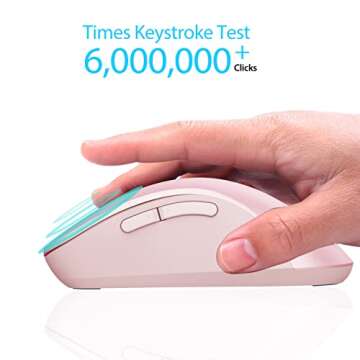 Memzuoix 2.4G Wireless Mouse – 1200 DPI, Portable & Stylish for Laptops and PCs