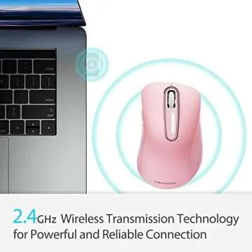 Memzuoix 2.4G Wireless Mouse - Ergonomic Portable Design