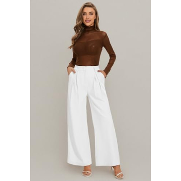 KICZOY High Waist Wide Leg Palazzo Pants for Women