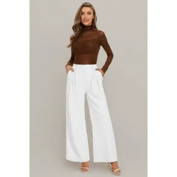 KICZOY High Waist Wide Leg Palazzo Pants for Women