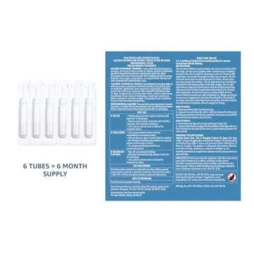 Amazon Basics Flea, Tick & Mosquito Topical Treatment for Medium Dogs (11-20 pounds), 6 Count