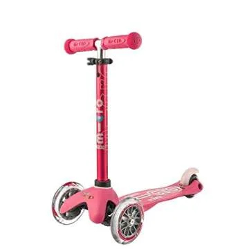 Mini 3in1 Deluxe 3-Stage Ride-on Micro Scooter Toddler Toys for Ages 12 Months to 5 Years - Pink
