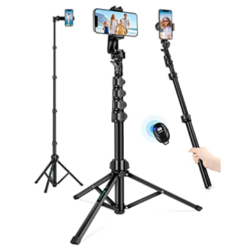 Nineigh 71" Tripod for iPhone - Versatile Selfie Stick Tripod