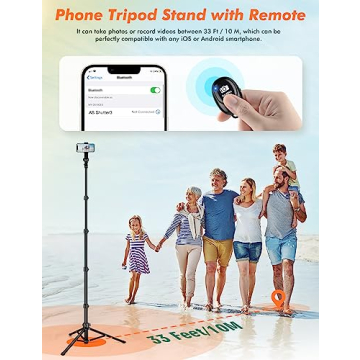 Nineigh 71" Tripod for iPhone - Versatile Selfie Stick Tripod