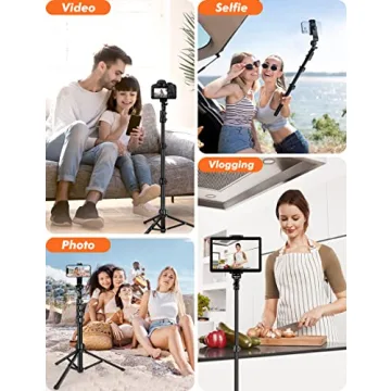 Nineigh 71" Tripod for iPhone - Versatile Selfie Stick Tripod