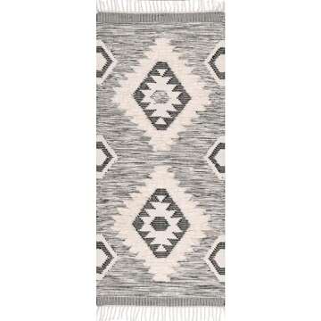nuLOOM 100% Wool Moroccan Runner Rug - Stylish and Durable