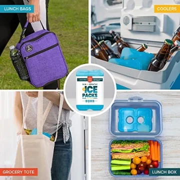 Healthy Packers Slim Ice Packs - Cool Lunch & Camping Essentials