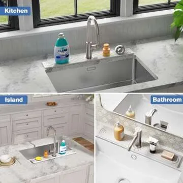 DK177 Fast-Drying Faucet Mat for Kitchen & Bathroom Sinks