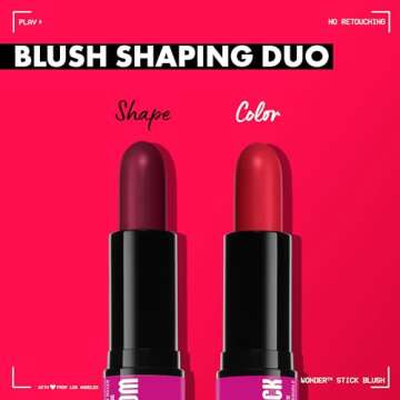 NYX PROFESSIONAL MAKEUP Wonder Stick Blush with Hydrating Hyaluronic Acid, Dual-Ended Cream Blush St...