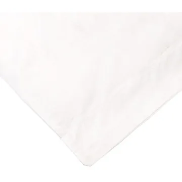 Pinzon Hotel Stitch Egyptian Cotton Duvet Cover King Size White Aqua