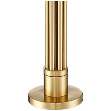 Possini Euro Granview Lamp 32.5" Brass Shade Nightstand