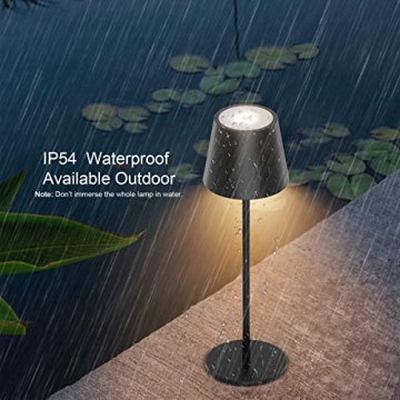 Ralbay Rechargeable LED Portable Outdoor Dining Table Lamps