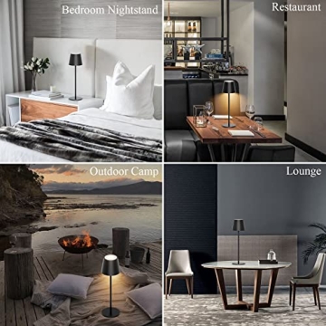 Ralbay Rechargeable LED Portable Outdoor Dining Table Lamps