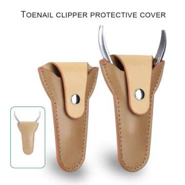 Podiatrist Nail Clippers, Professional Thick & Ingrown Toenail Clippers for Men & Seniors,Pedicure Clippers Toenail Cutters, Super Sharp Curved Blade Grooming Tool