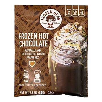 The Frozen Bean, Hot Chocolate Frappe Mix, Blended Drink, Milkshake Mix, Caffeine Free, Enjoy Hot or...