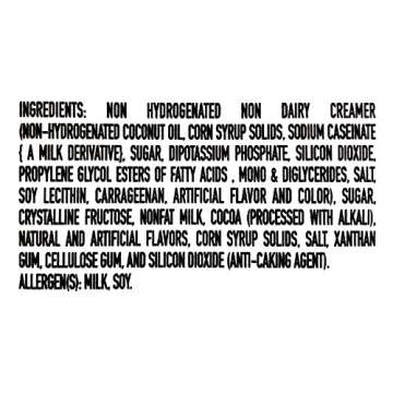 The Frozen Bean, Hot Chocolate Frappe Mix, Blended Drink, Milkshake Mix, Caffeine Free, Enjoy Hot or Cold, Certified Kosher, Halal, Gluten Free, 12 Packets, 2.8oz each