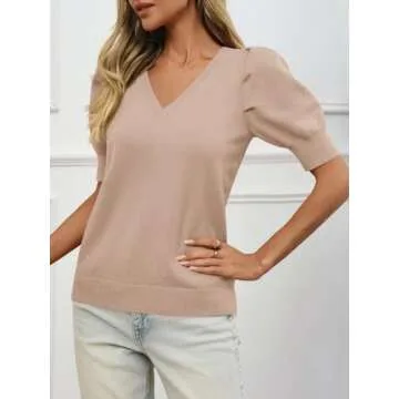 Stylish Women's Puff Sleeve Sweater Top for All Occasions